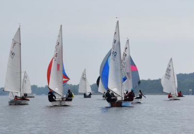 Piraten- und Ixylon- Jollen auf dem Seddinsee